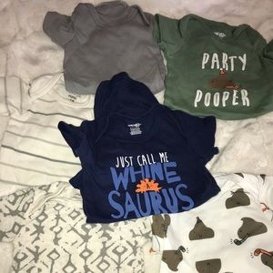 6 0-3 month onesies